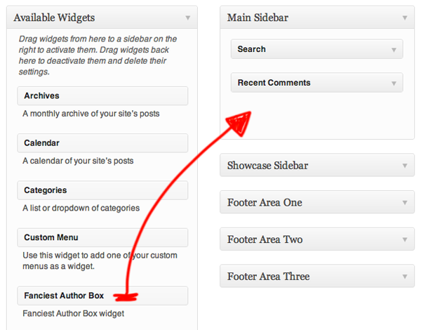 Add Fanciest Author Box widget