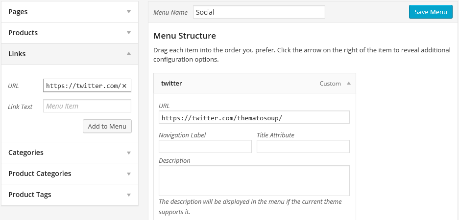 social-menu-dashboard